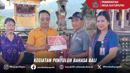 KEGIATAN PENYULUH BAHASA BALI